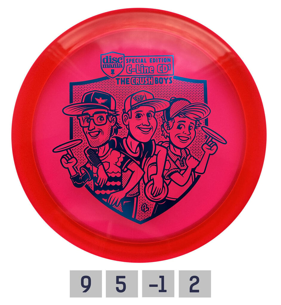 Discgolfi ketas Discmania Distance Driver C-Line CD1 Crushboys, punane hind ja info | Discgolf | hansapost.ee