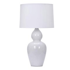 Настольная лампа EDAM H48см, белая керамика цена и информация | Настольные лампы | hansapost.ee