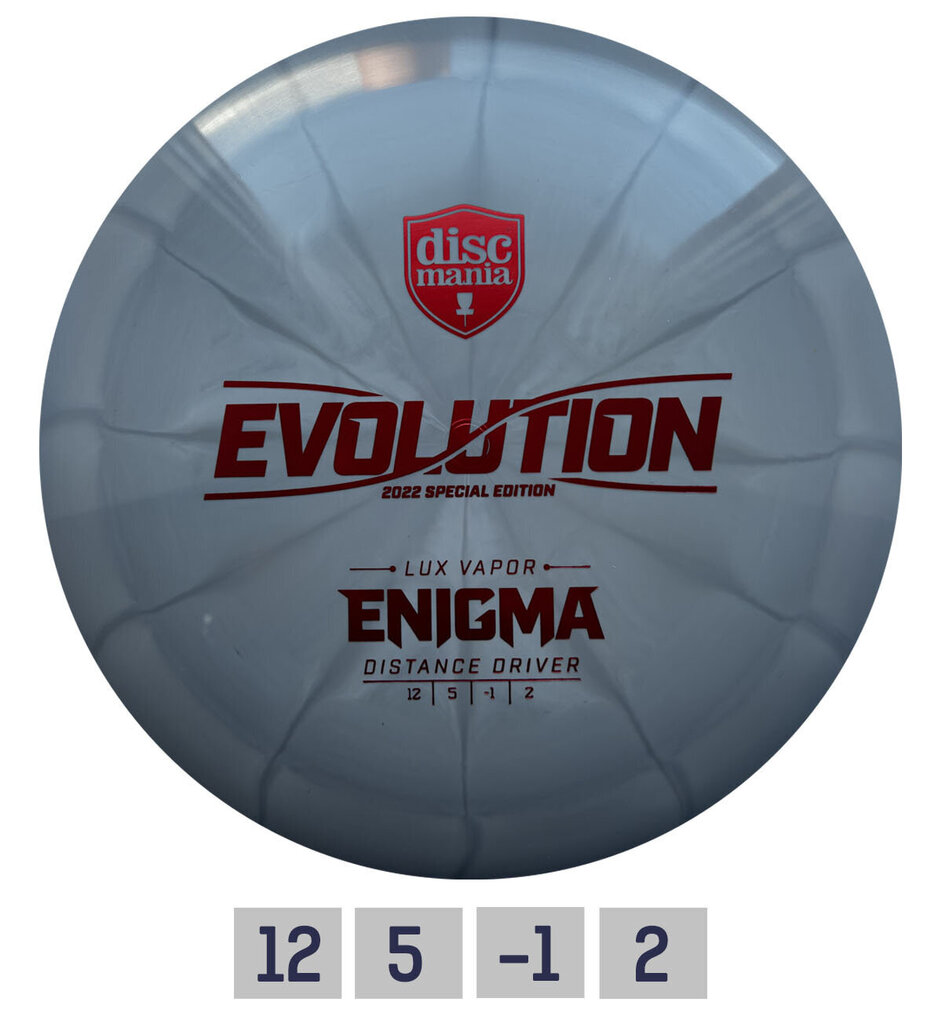Discgolfi ketas Discmania Distance Driver Lux Vapor Enigma Evolution, hall цена и информация | Discgolf | hansapost.ee