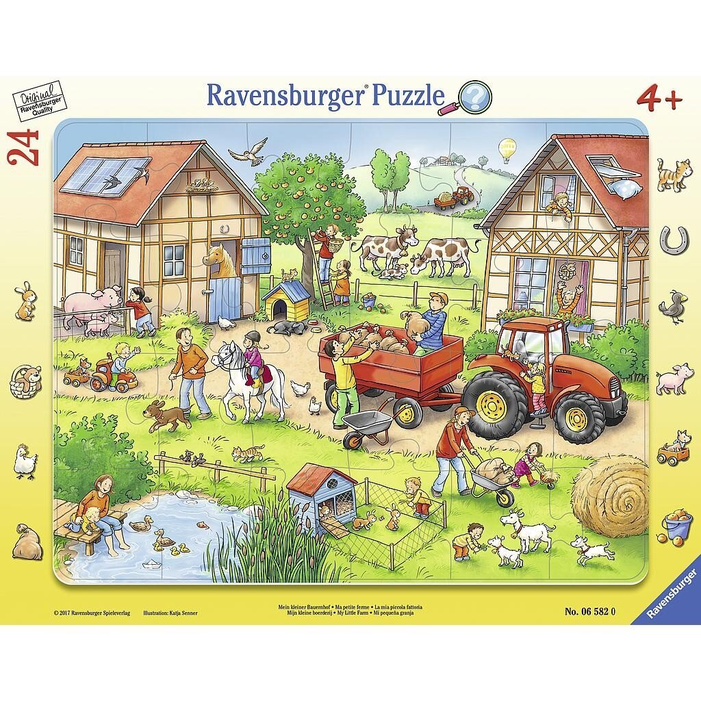 Ravensburger pusle Minu väike talu, 24 tk цена и информация | Pusled lastele ja täiskasvanutele | hansapost.ee