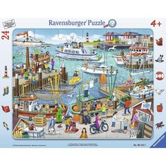 Ravensburger pusle Päev sadamas, 24 tk hind ja info | Pusled lastele ja täiskasvanutele | hansapost.ee