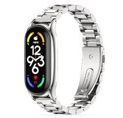 Tech-Protect ремешок для часов Stainless Xiaomi Mi Band 7, серебристый цена и информация | Аксессуары для смарт-часов и браслетов | hansapost.ee