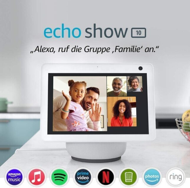 Amazon Echo Show 10 3. Gen, liustik valge цена и информация | Pistikupesad ja lülitid | hansapost.ee