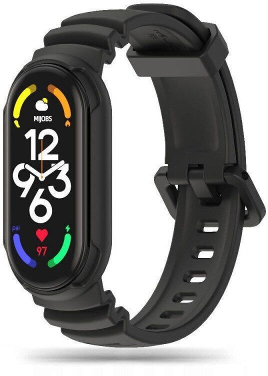 Kellarihm Tech-Protect IconBand Hybrid Xiaomi Mi Band 7, must hind ja info | Nutikellade aksessuaarid ja tarvikud | hansapost.ee