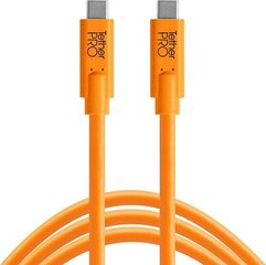 Kaabel Tether Tools TetherPro USB-C - USB-C 0,9m, oranž hind ja info | Fotoaparaatide laadijad | hansapost.ee