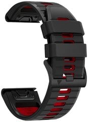 Tech-Protect watch strap IconBand Pro Garmin fenix 3/5X/3HR/5X Plus/6X/6X Pro/7X, black/red цена и информация | Аксессуары для смарт-часов и браслетов | hansapost.ee