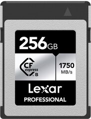 Lexar memory card CFexpress 256GB Professional Type B Silver цена и информация | Карты памяти для телефонов | hansapost.ee