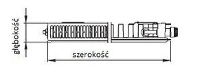 Radiaator Kermi Therm X2 Profil-V 22 900x700mm - FTV220900701R1K hind ja info | KERMI Remondikaubad, sanitaartehnika ja kütteseadmed | hansapost.ee