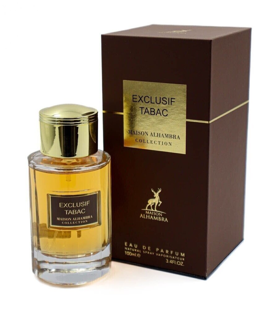 Parfüümvesi Alhambra Exlusif Tabac EDP naistele/meestele, 100 ml hind ja info | Parfüümid naistele | hansapost.ee