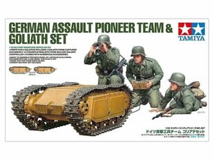 Tamiya - German Assault Pioneer Team & Goliath Set, 1/35, 35357 цена и информация | Конструкторы и кубики | hansapost.ee