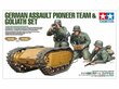 Tamiya - German Assault Pioneer Team & Goliath Set, 1/35, 35357 цена и информация | Klotsid ja konstruktorid | hansapost.ee