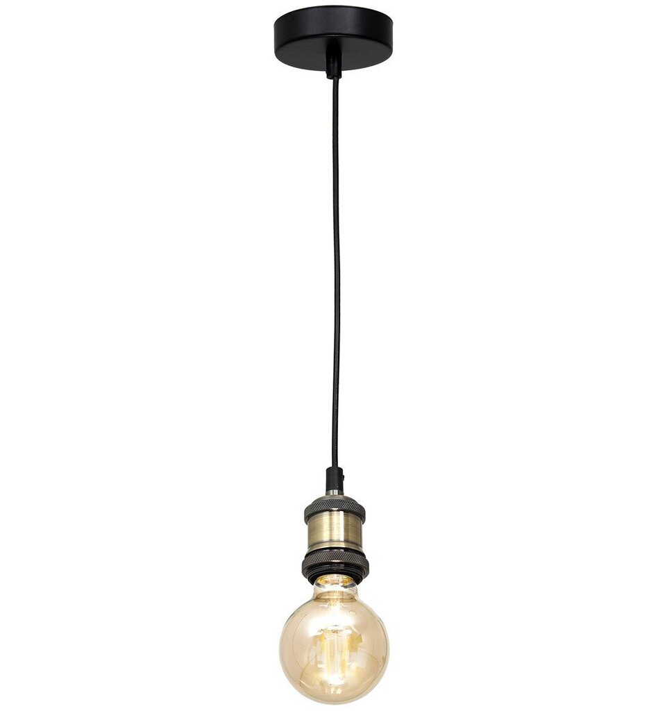 Eko-Light rippvalgusti Edison Black/Brass hind ja info | Rippvalgustid | hansapost.ee