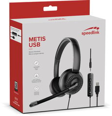 Kõrvaklapid Speedlink + mikrofon Metis SL-870007-BK hind ja info | Kõrvaklapid | hansapost.ee