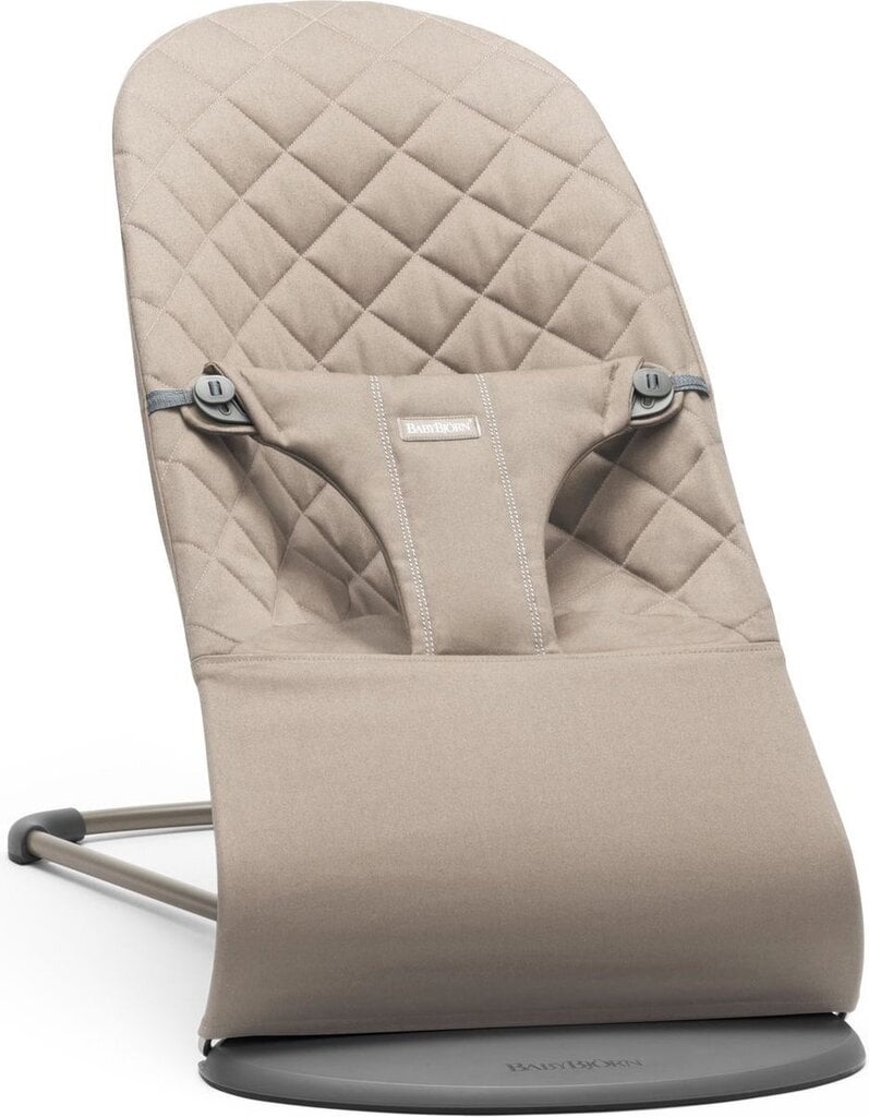 Lamamistool BabyBjörn Bliss Woven, Sand Grey hind ja info | Beebi lamamistoolid | hansapost.ee