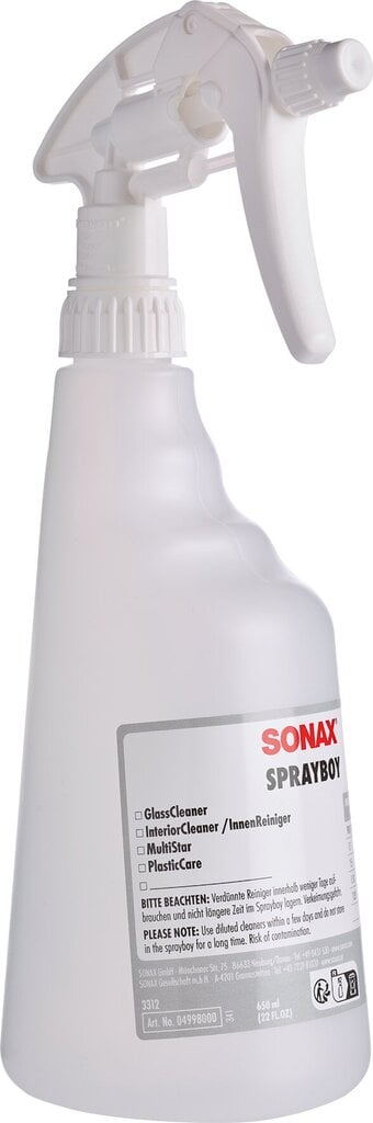 Sprei Sonax Sprayboy, 650ml hind ja info | Autokeemia | hansapost.ee