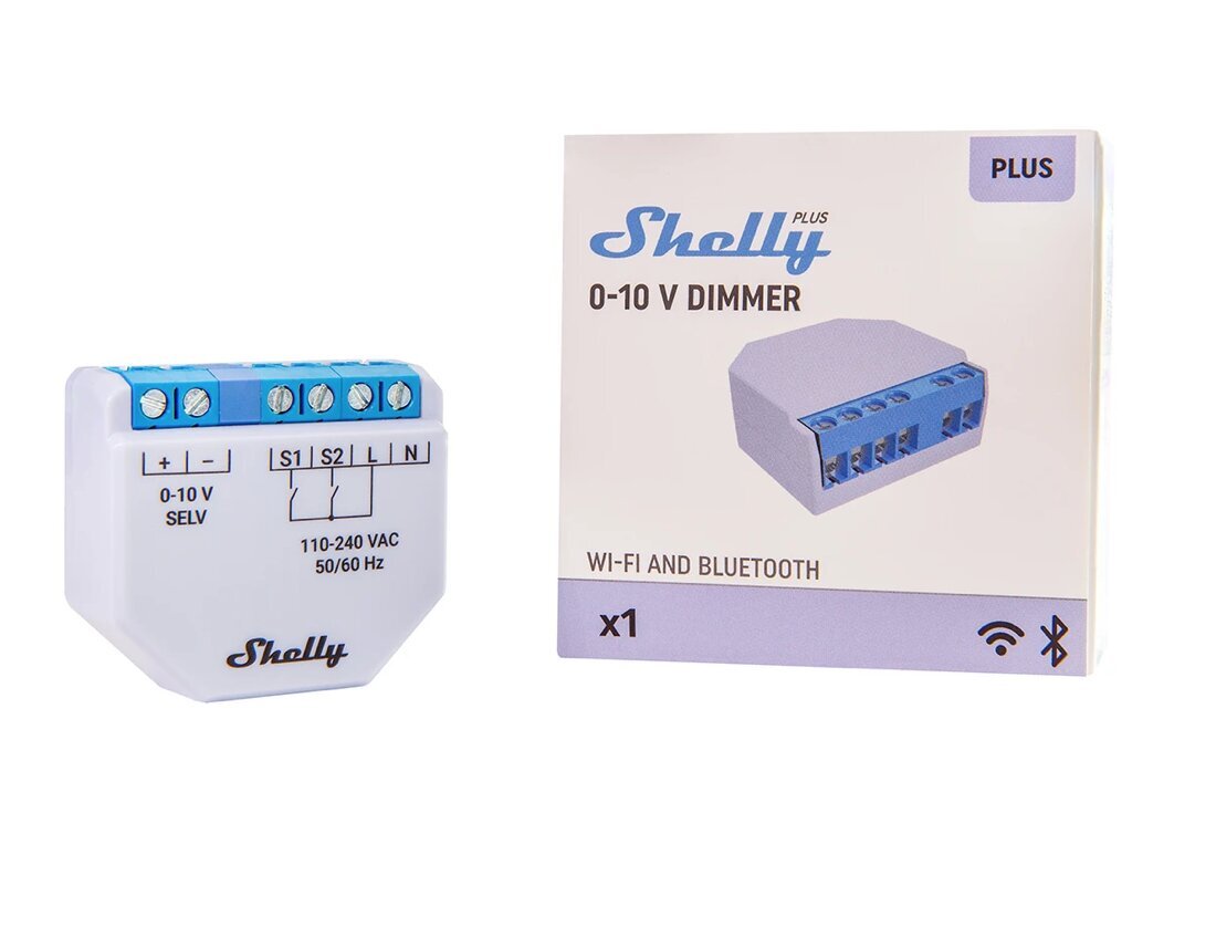 Shelly Plus 0-10V Dimmer hind ja info | Valvesüsteemid, kontrollerid | hansapost.ee