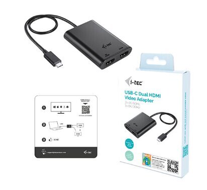 i-tec C31DUAL4K60HDMI цена и информация | USB adapterid ja jagajad | hansapost.ee