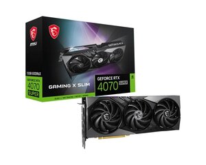 MSI GeForce RTX 4070 Super 12G gaming X Slim hind ja info | Videokaardid | hansapost.ee