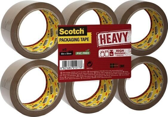 Pakketeip Scotch Heavy, 50mmx66m, 6 tk hind ja info | Kirjatarvikud | hansapost.ee