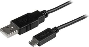 STARTECH 2m USB / Slim Micro USB Cbl hind ja info | Mobiiltelefonide kaablid | hansapost.ee