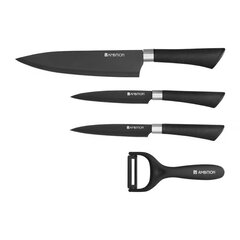 Набор ножей Ambition Carbon, 4 шт. цена и информация | Столовые и кухонные приборы | hansapost.ee