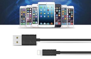 Usams US-SJ042 U-Gee Pro PVC Универсальный Lightning на USB 1m Кабель Данных и Быстрого 2A Заряда Черный цена и информация | Borofone 43757-uniw | hansapost.ee