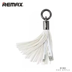 Remax RC-053i Дизайн Брелок для ключей с Apple Lightning кабелемданных и заряда  (MD818) Белый цена и информация | Брелки | hansapost.ee