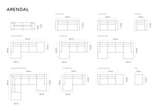 Tumba Cosmopolitan Design Arendal, hall hind ja info | Kott-toolid, tumbad, järid | hansapost.ee