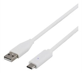 Deltaco USBC-1010, USB-C/USB-A, 1.5 m hind ja info | Mobiiltelefonide kaablid | hansapost.ee