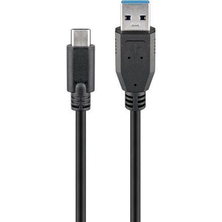 Goobay 71221 USB-C to USB A 3.0 cable, b цена и информация | Mobiiltelefonide kaablid | hansapost.ee