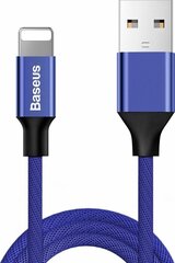 Laadimis- / andmesidekaabel USB - Lightning Baseus Yiven 1,8m, 2A, sinine hind ja info | Mobiiltelefonide kaablid | hansapost.ee