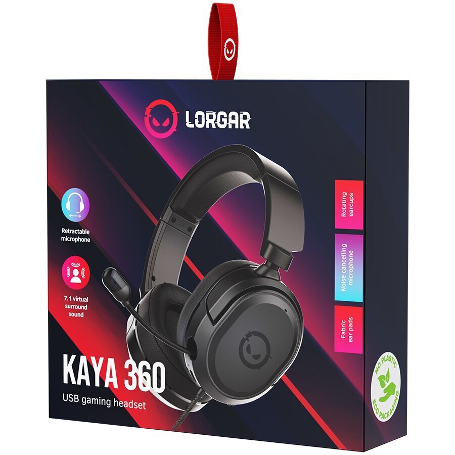 Lorgar Kaya 360, Black hind ja info | Kõrvaklapid | hansapost.ee