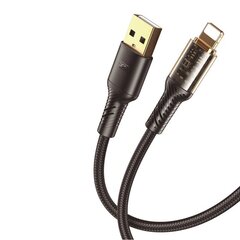 XO Skaidrus kabelis NB229 USB - Lightning 1,0 m 2,4A juodas цена и информация | Кабели для телефонов | hansapost.ee
