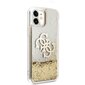 GUHCN61LG4GGO Guess TPU Big 4G Liquid Glitter Gold Case for iPhone 11 Transparent hind ja info | Telefonide kaitsekaaned ja -ümbrised | hansapost.ee