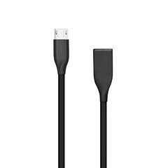 Extra Digital USB-Micro USB, 2m (must) hind ja info | Mobiiltelefonide kaablid | hansapost.ee