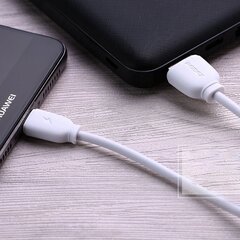 USB кабель Remax RC-134m microUSB 2.1A, белый 1.0 м цена и информация | Кабели для телефонов | hansapost.ee