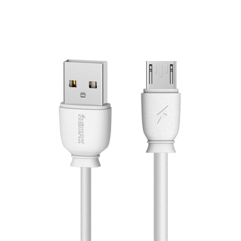 USB kaabel Remax RC-134m microUSB 2.1A valge 1.0m hind ja info | Mobiiltelefonide kaablid | hansapost.ee