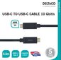 Deltaco USBC-1121M, USB C, 0.5m hind ja info | Mobiiltelefonide kaablid | hansapost.ee