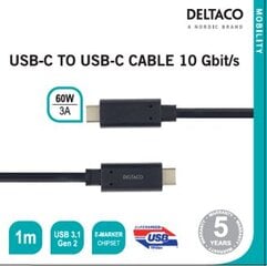 Deltaco USBC-1122M price and information | Mobiiltelefonide kaablid | hansapost.ee