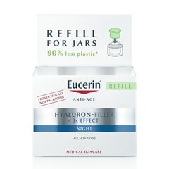 Öökreemi Eucerin Hyaluron-Filler x3 Effect Refill, täitepakend, 50 ml hind ja info | Näokreemid | hansapost.ee