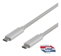 Deltaco USBC-1416M, USB C, 0.5m цена и информация | Mobiiltelefonide kaablid | hansapost.ee