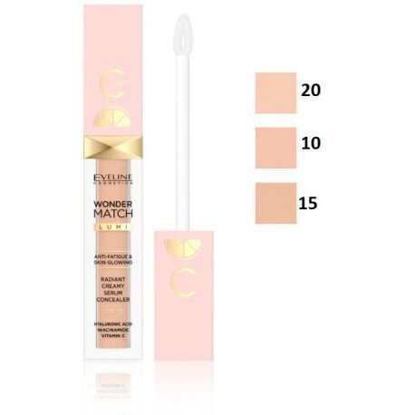 Peitekreem Eveline Cosmetics Wonder Match Lumi vitamiin C nr.15, 6,8 ml цена и информация | Jumestuskreemid ja puudrid | hansapost.ee