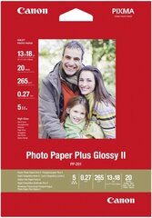 Canon fotopaber 13x18 265g Glossy 20 lehte (PP-201) hind ja info | Fotoaparaatide lisatarvikud | hansapost.ee