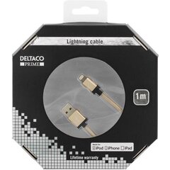 Deltaco IPLH-226, USB, Lightning, 1 м цена и информация | Кабели для телефонов | hansapost.ee