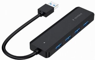 Hubs Gembird 4-port USB 3.1 (Gen 1) hub цена и информация | Адаптеры, USB-разветвители | hansapost.ee