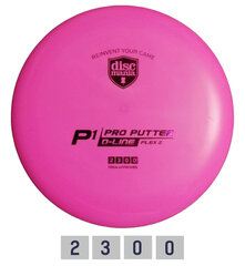 Discgolfi ketas Discmania Putter D-Line P1 Flex 2, roosa hind ja info | Discgolf | hansapost.ee