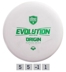 Диск для диск-гольфа Discmania SE Soft Exo Origin Evolution, белый цена и информация | Диск-гольф | hansapost.ee