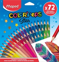 Цветные карандаши MAPED Color`Peps 72 штук цена и информация | Принадлежности для рисования, лепки | hansapost.ee