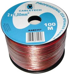 Cabletech, 2x1.0mm², 100 m hind ja info | Juhtmed ja kaablid | hansapost.ee