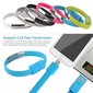 TakeMe 2in1 Elegant Bracelet & Fast Transmission 2.1A Data / Charging cable USB to Lightning (21cm) White hind ja info | Mobiiltelefonide kaablid | hansapost.ee